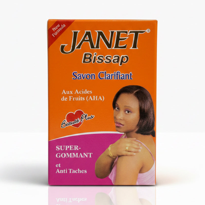 Janet Bissap - Exfoliating and Stain-Removing Soap 250g