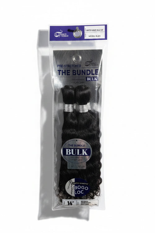 Pre Stretched Ultra Water Wave Bulk 100% Human 14”